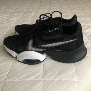 Nike Black and White Zoom Athletic Shoes